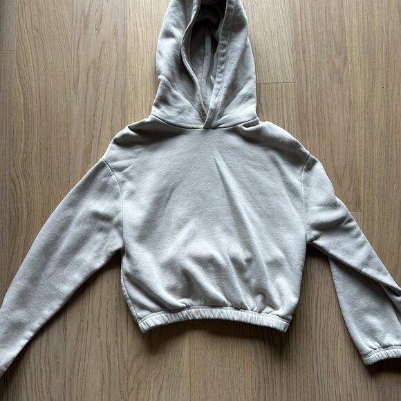ZARA Cropped cream hoodie - Picture 2 of 2